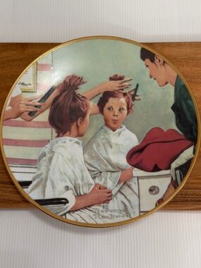 Vintage Norman Rockwell Knowles Collector Plate “A New Look”